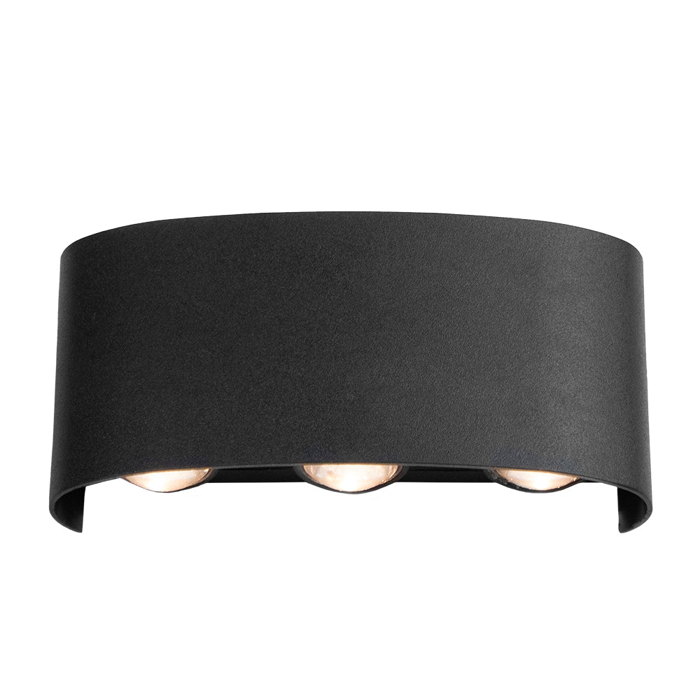 Arandela Bogen LED ABS Bivolt 6W 3.000K - Preto