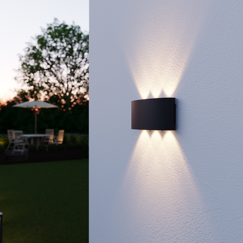 Arandela Bogen LED ABS Bivolt 6W 3.000K - Preto