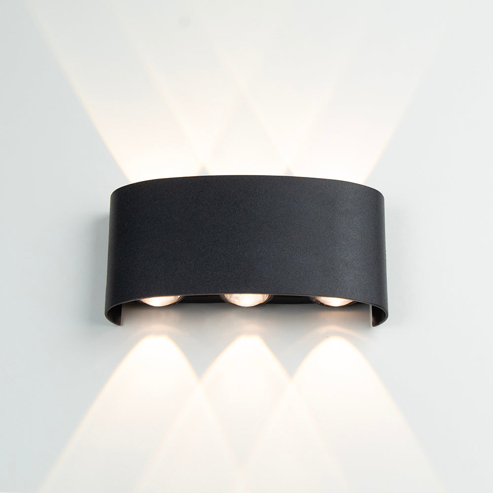Arandela Bogen LED ABS Bivolt 6W 3.000K - Preto