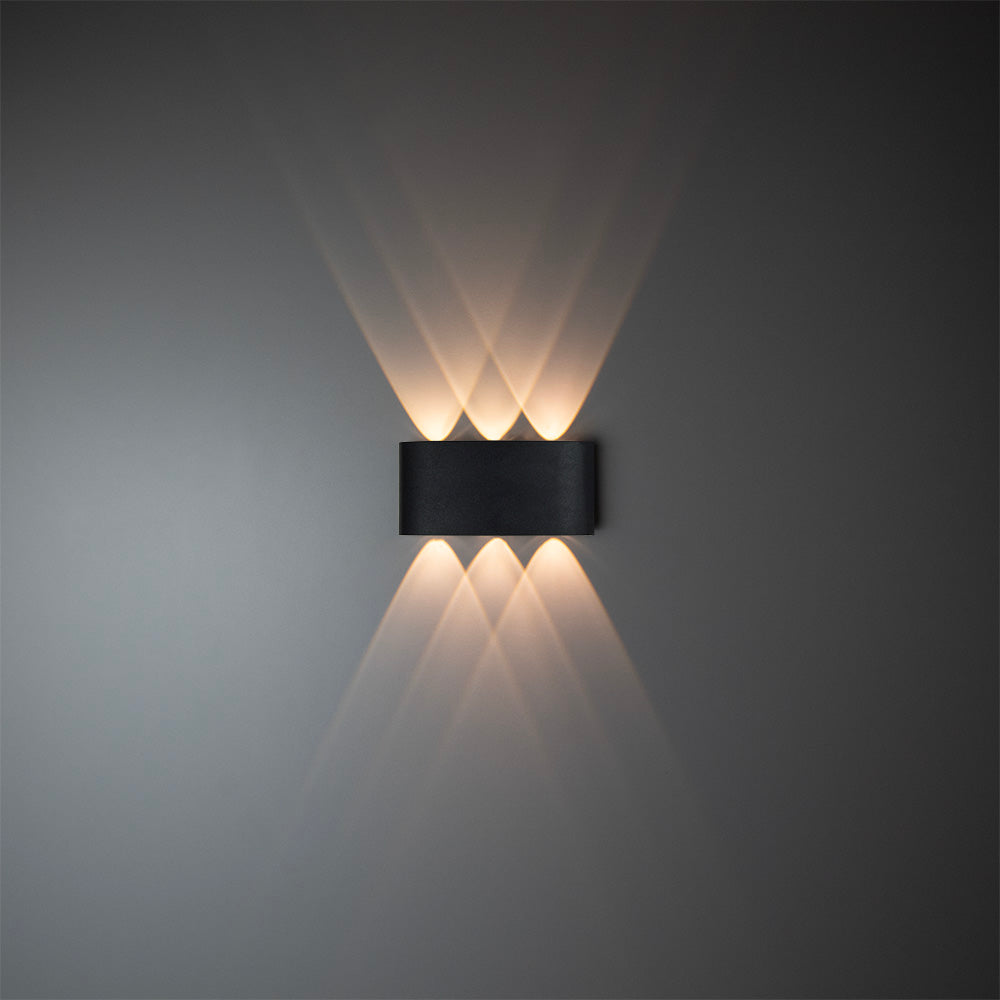 Arandela Bogen LED ABS Bivolt 6W 3.000K - Preto