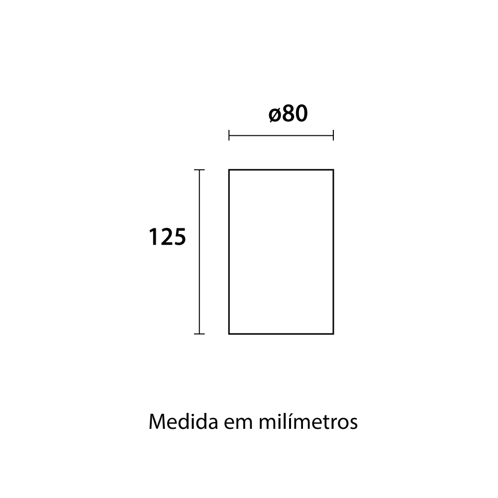 Spot Clean Redondo Sobrepor - Branco