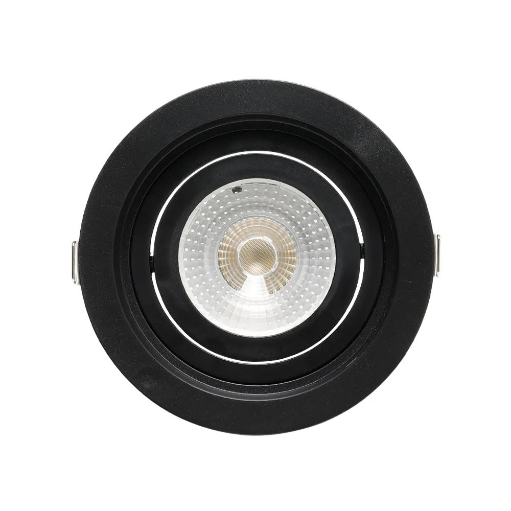 Spot de embutir redondo recuado - PRETO PAR20 130X35MM