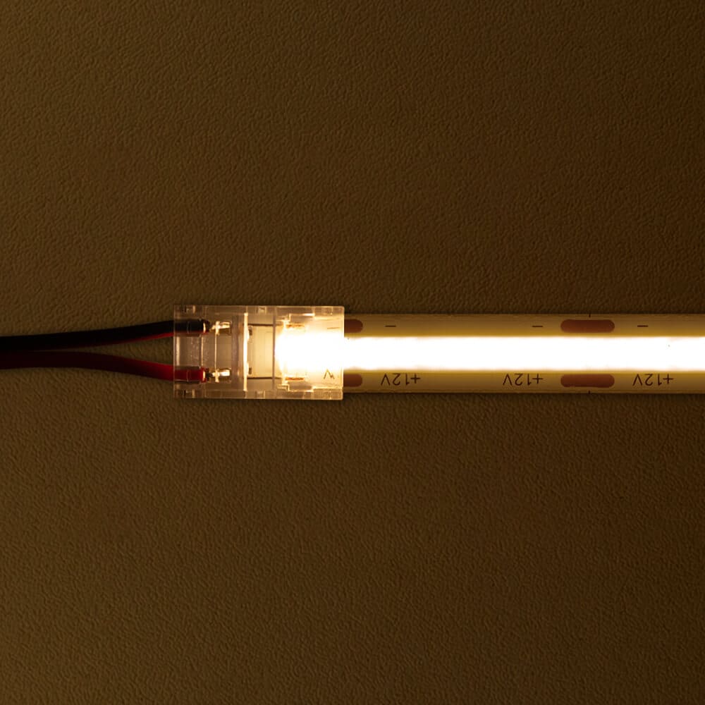 Kit 10 Conectores com cabo de Instalação Fitas de LED 8mm