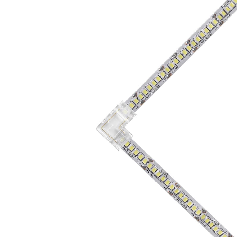 Kit 10 Conectores em L Fitas LED 10mm