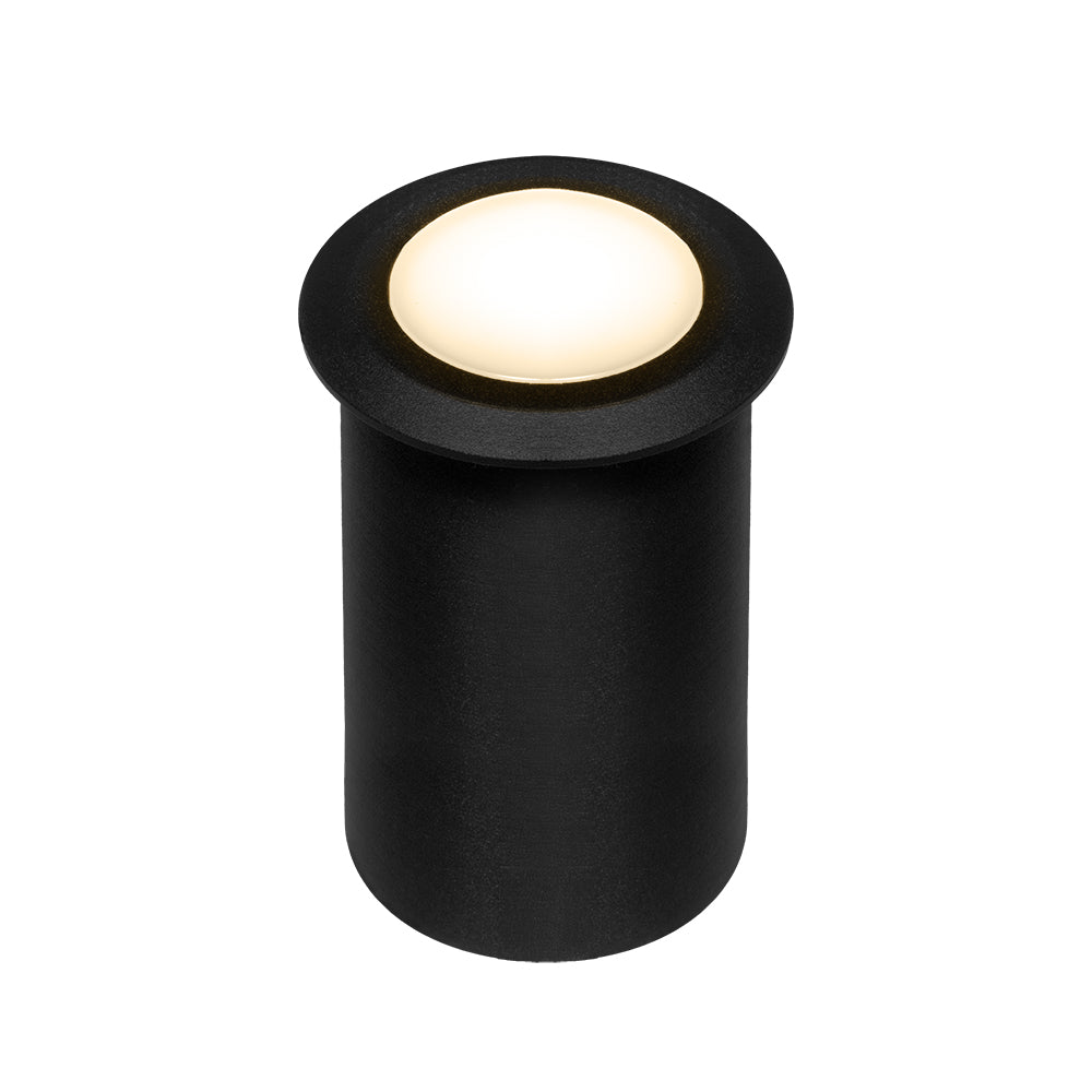 Embutido de Solo LED Isen 1W IP66 Bivolt 3.000K - Preto