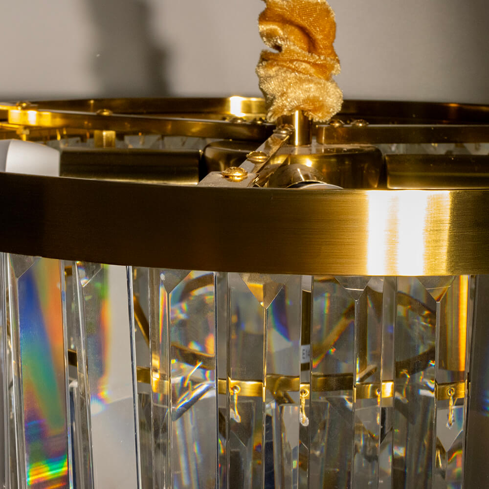 Lustre Cristal Apolo 200W Bivolt - Dourado