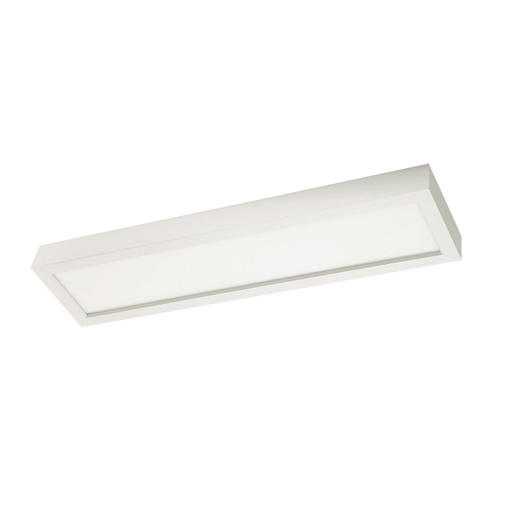 Painel Backlight LED Sobrepor Retangular Alumínio 30w - Branco