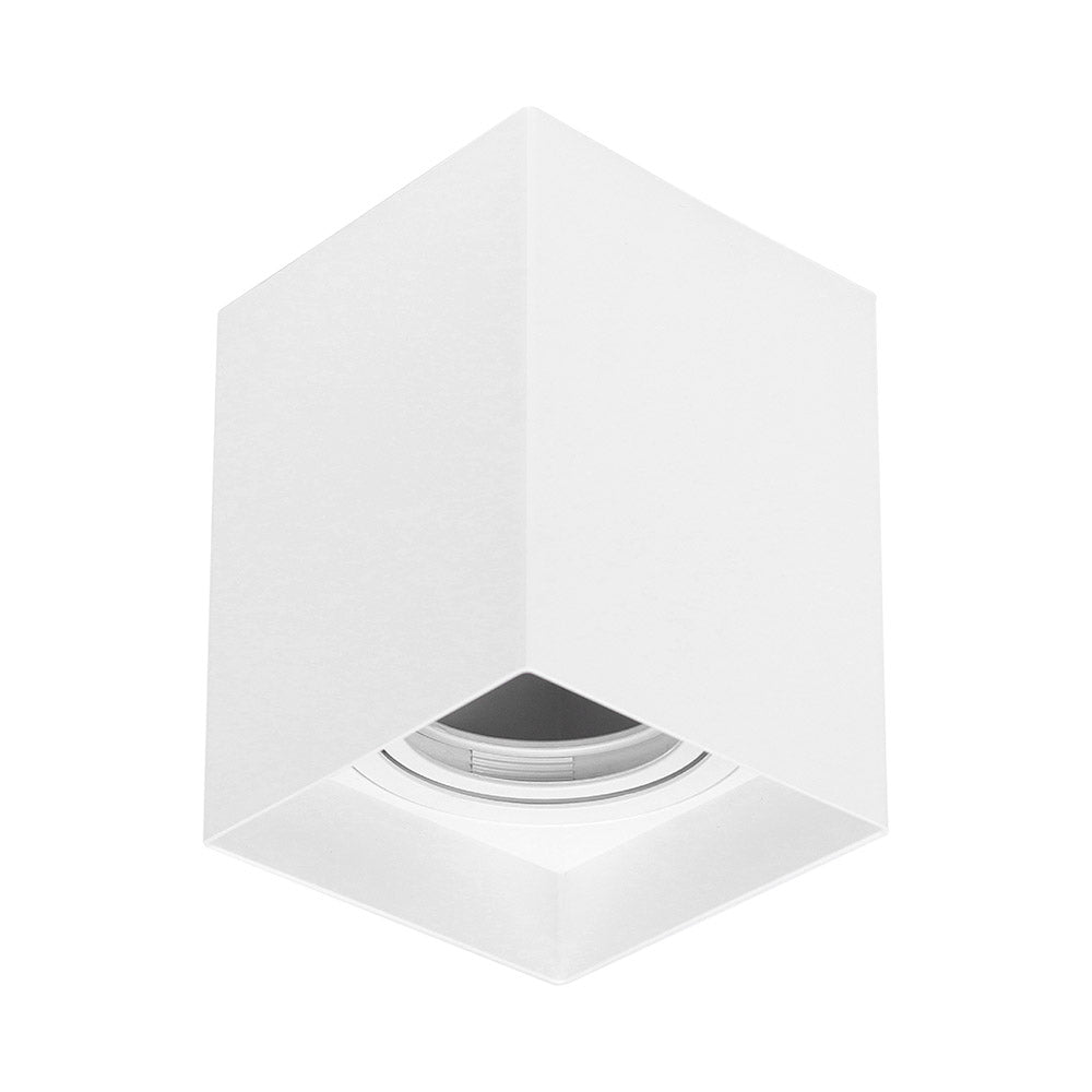 Spot Clean Sobrepor PAR20 Quadrado Branco 1xE27