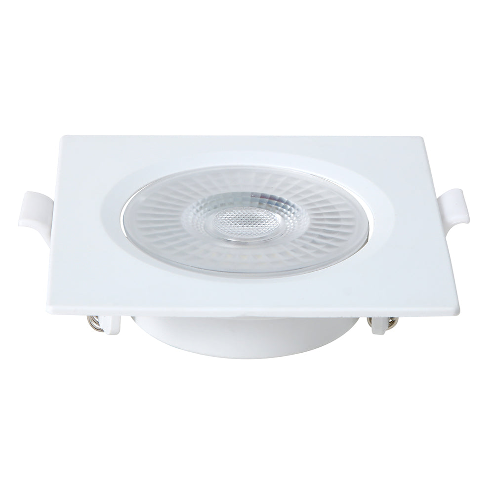 Spot LED Embutir Quadrado 8W - Branco