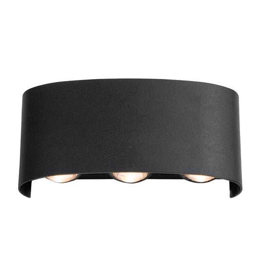 Arandela Bogen LED ABS Bivolt 6W 3.000K - Preto