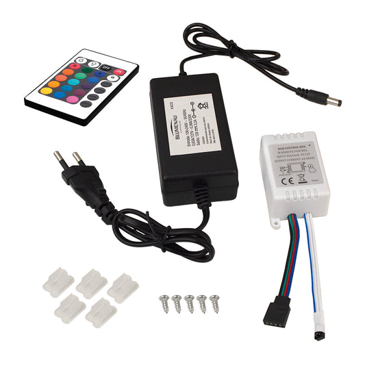 Fita LED Neon Slim 8W/m 12V RGB - 5m