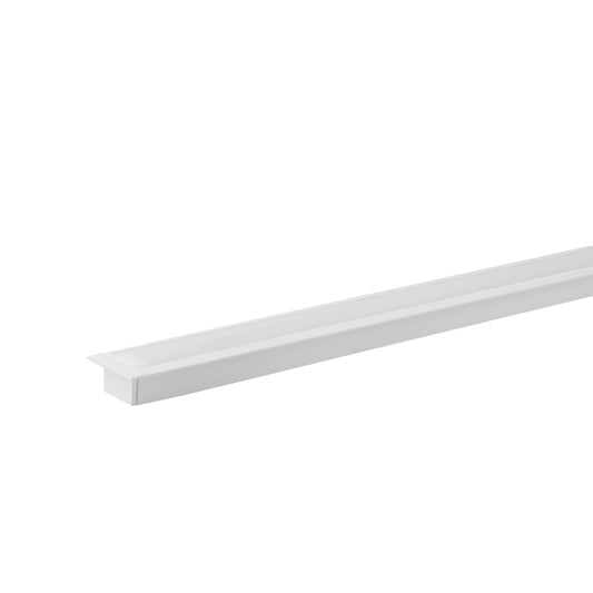Perfil Embutir 25x14mm 3m - Branco Fosco
