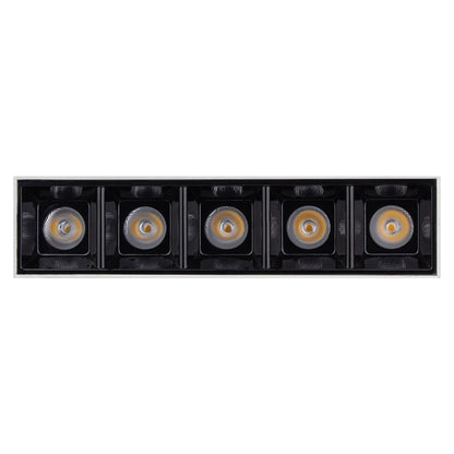 Spot Íris LED Sobrepor Bivolt 10W 3.000K - Branco Interior Preto