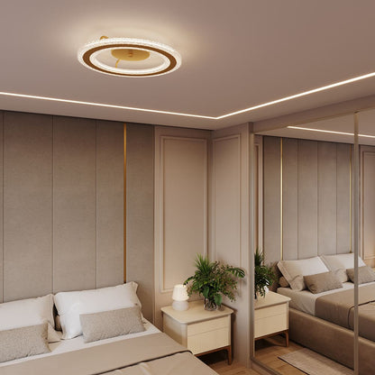 Plafon LED Ester 24W Bivolt Temperatura Ajustável - Dourado