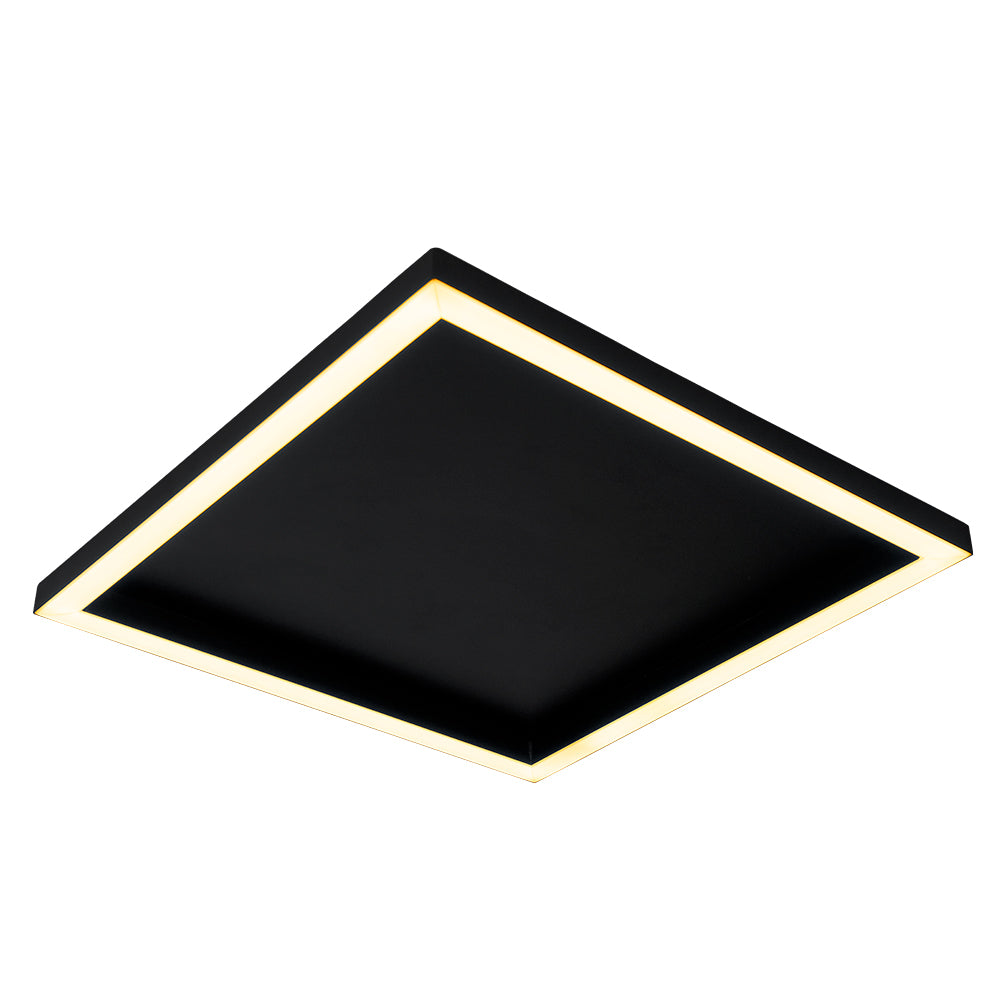 Plafon Square LED Alumínio 430mm Bivolt 15W 2.700K - Branco Fosco