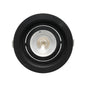 Spot de embutir redondo recuado - PRETO PAR20  130X35MM