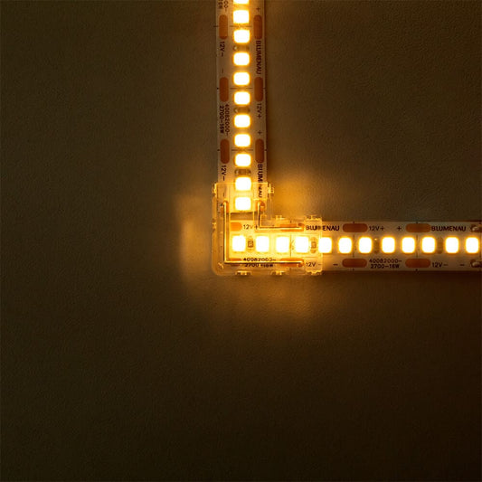 Kit 10 Conectores em L Fitas LED 10mm