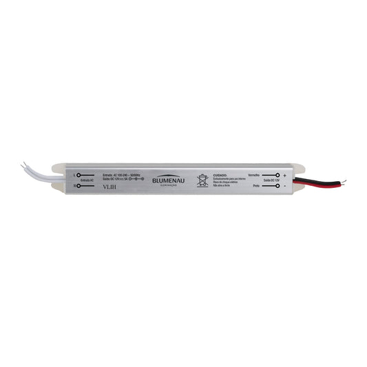 Fonte Slim 36W 12V/3A Bivolt para Fita LED