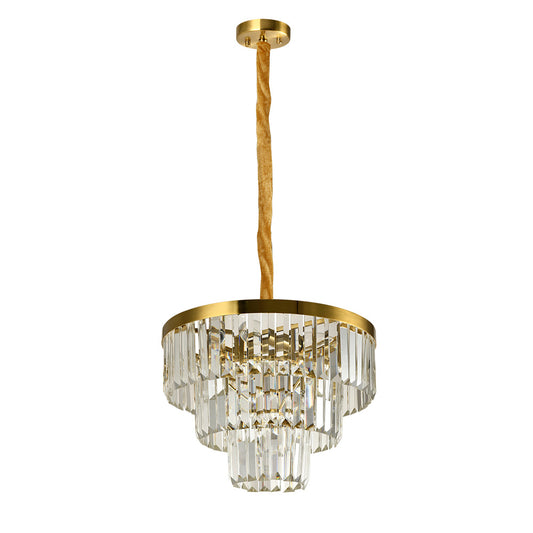 Lustre Cristal Apolo 200W Bivolt - Dourado