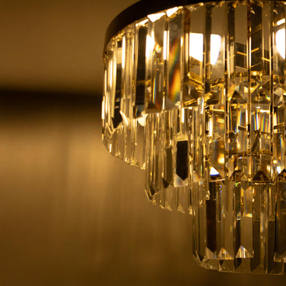 Lustre Cristal Apolo 200W Bivolt - Dourado