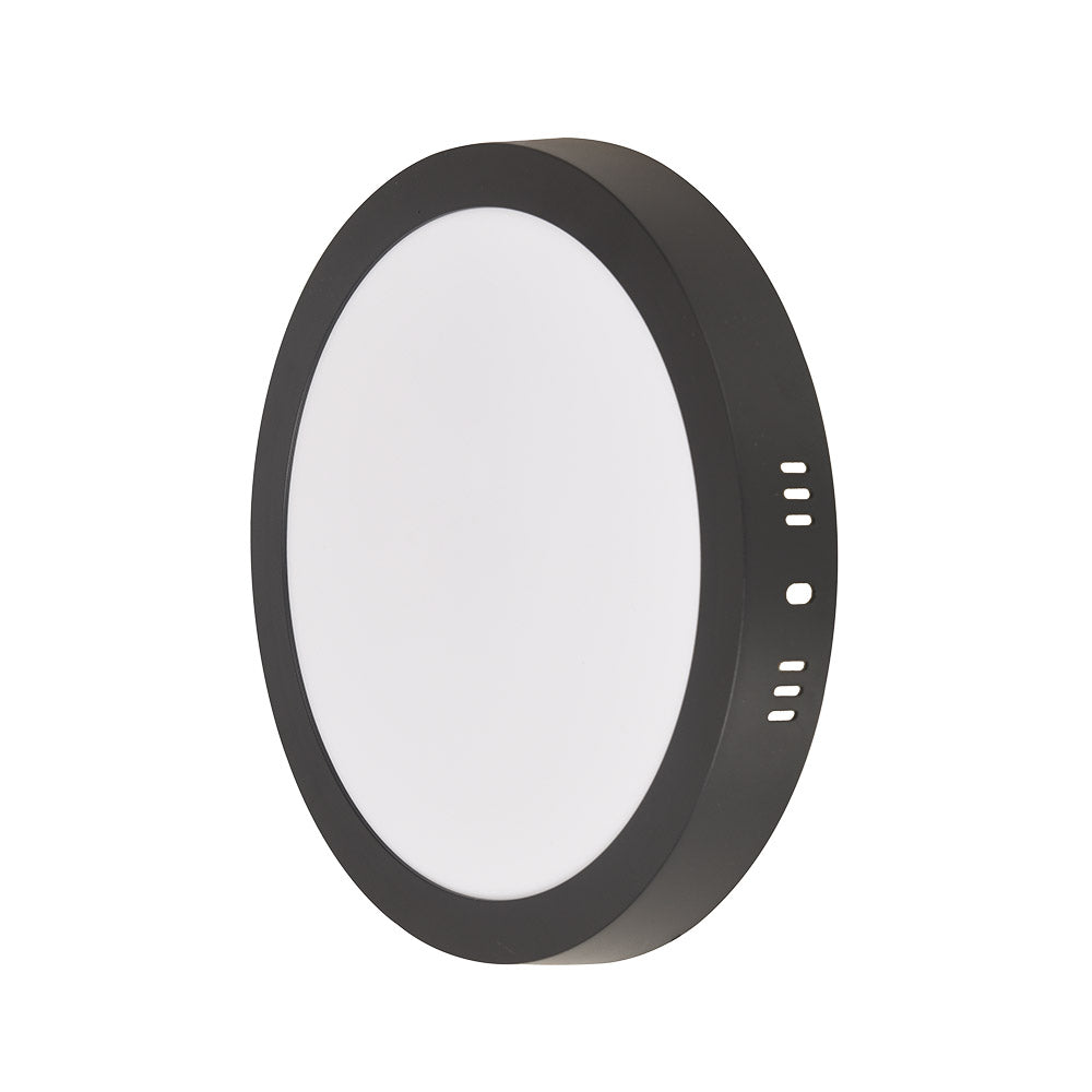 Painel LED Play Sobrepor Redondo 18W Bivolt - Preto