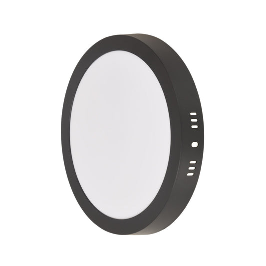 Painel LED Play Sobrepor Redondo 18W Bivolt - Preto