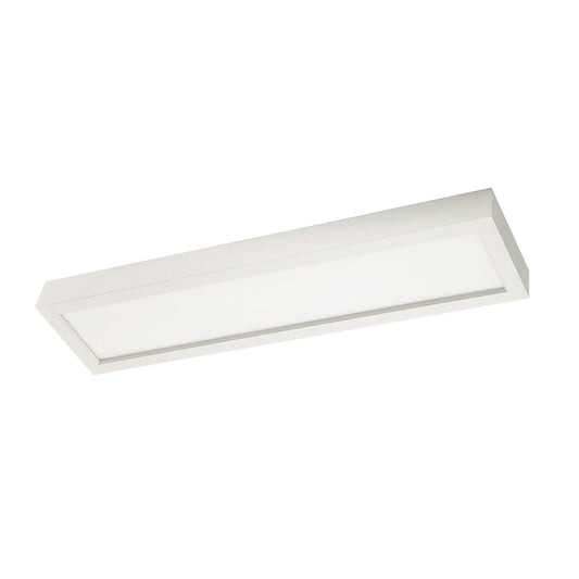 Painel Backlight LED Sobrepor Retangular Alumínio 30w - Branco