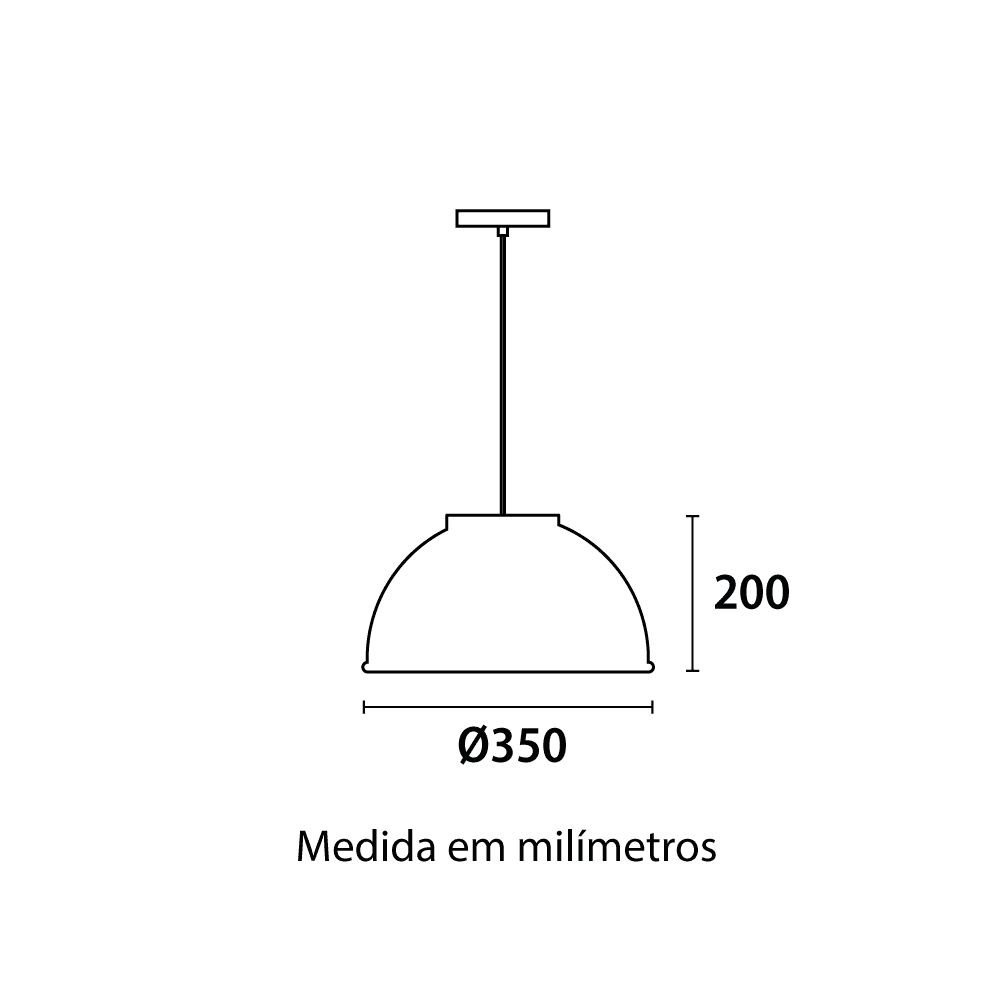 Pendente Bali Cesto Vime - 35cm