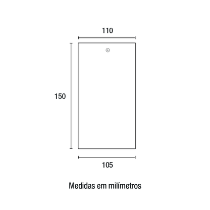 Spot Clean Sobrepor PAR20 Quadrado Branco 1xE27
